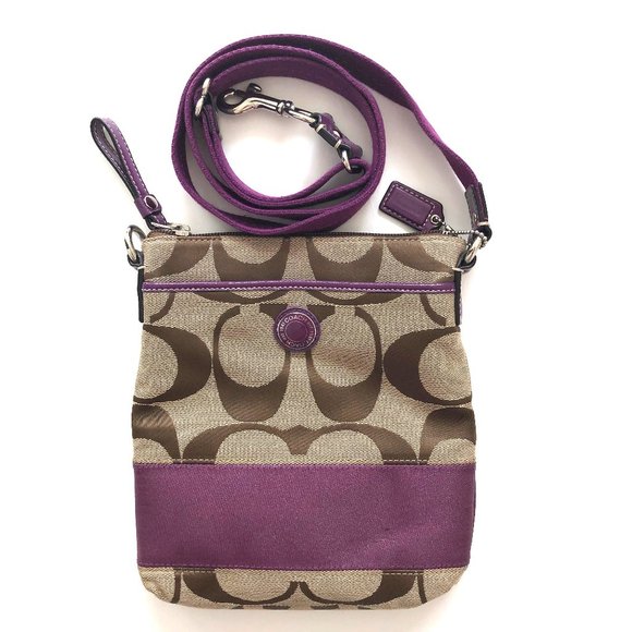 COACH Canvas Crossbody Messenger Bag